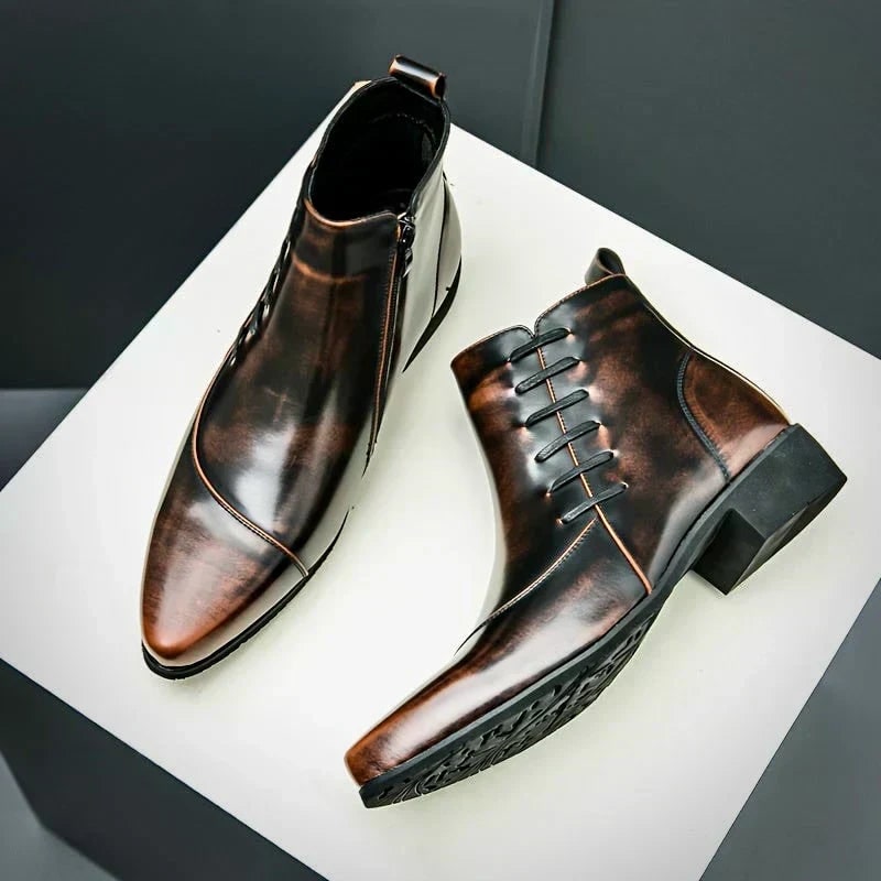 Bottines effilées à zip, vue 7