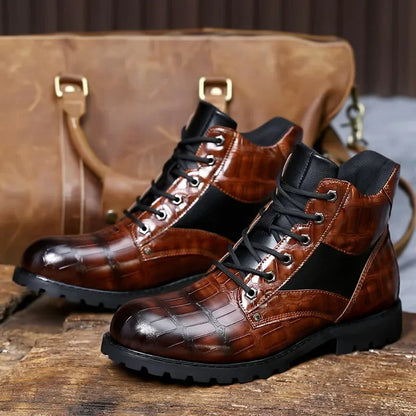 Bottines façon croco, vue 3