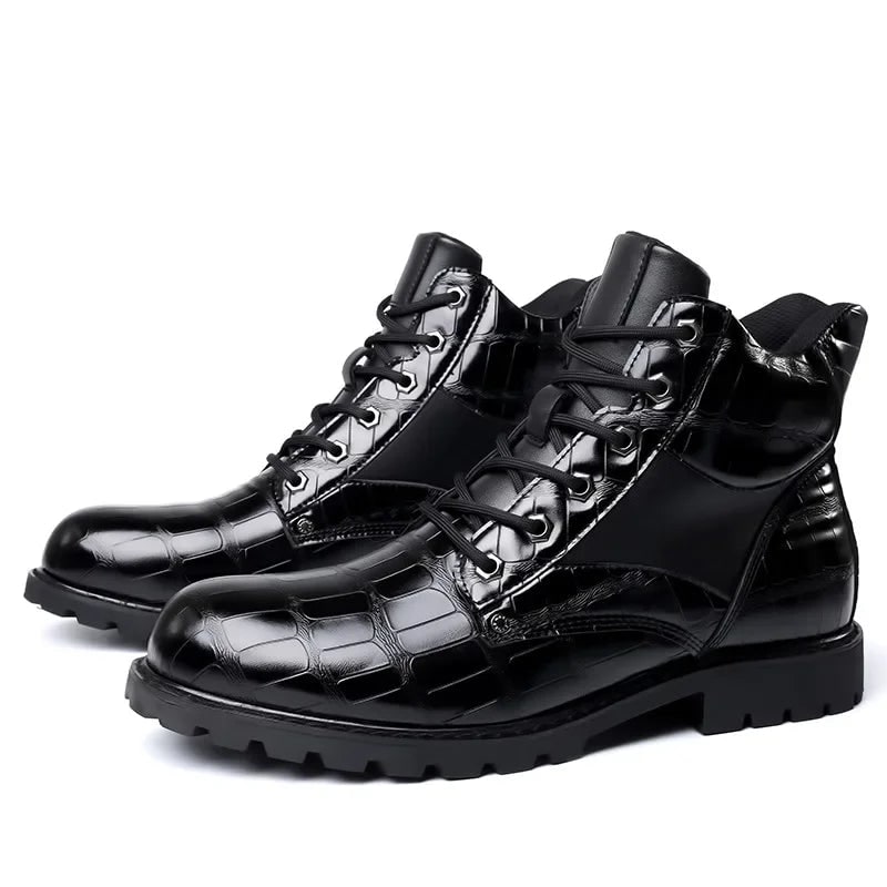 Bottines façon croco, vue 4