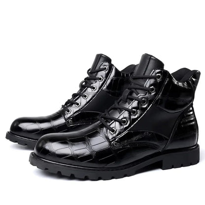 Bottines façon croco, vue 4