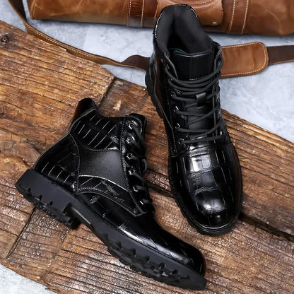 Bottines façon croco, vue 5