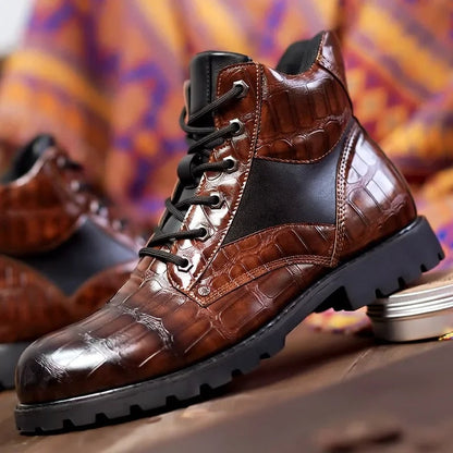 Bottines façon croco, vue 6