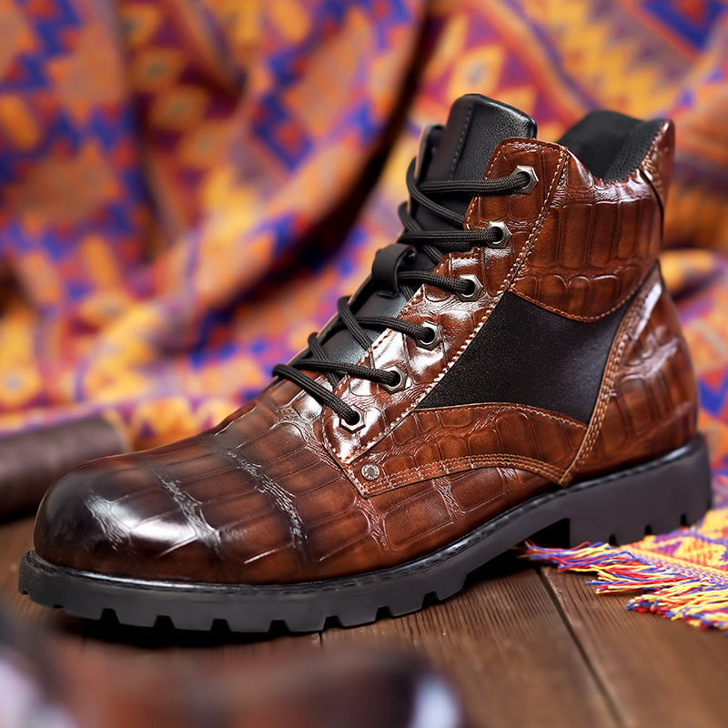 Bottines façon croco, vue 7