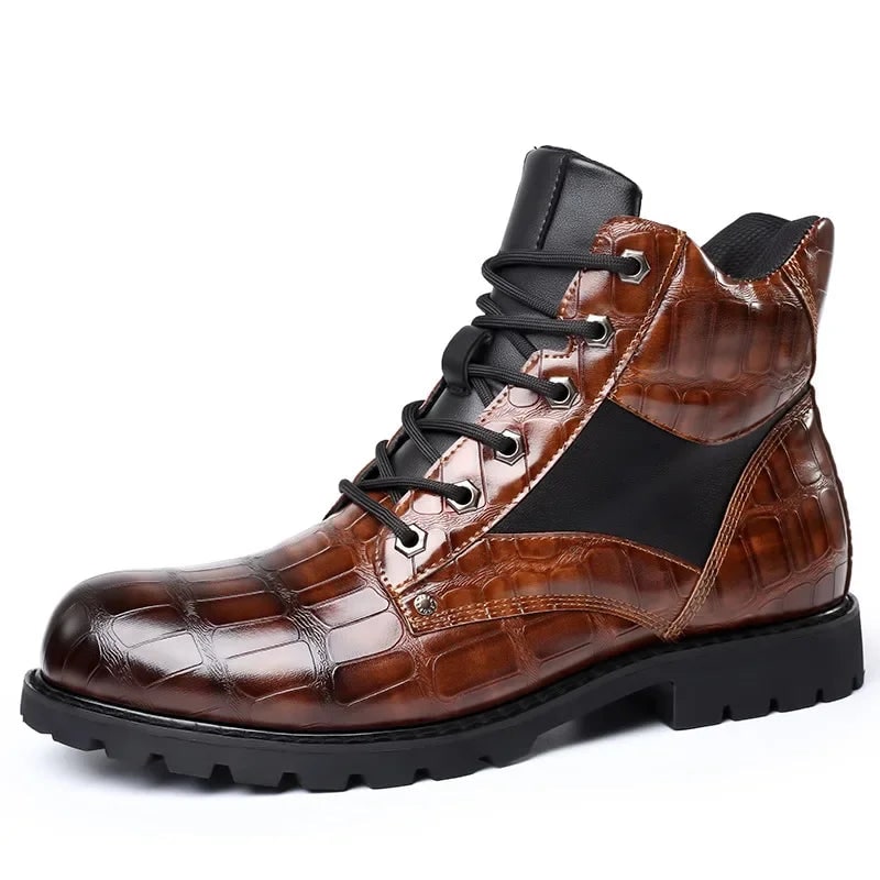 Bottines façon croco, vue 8
