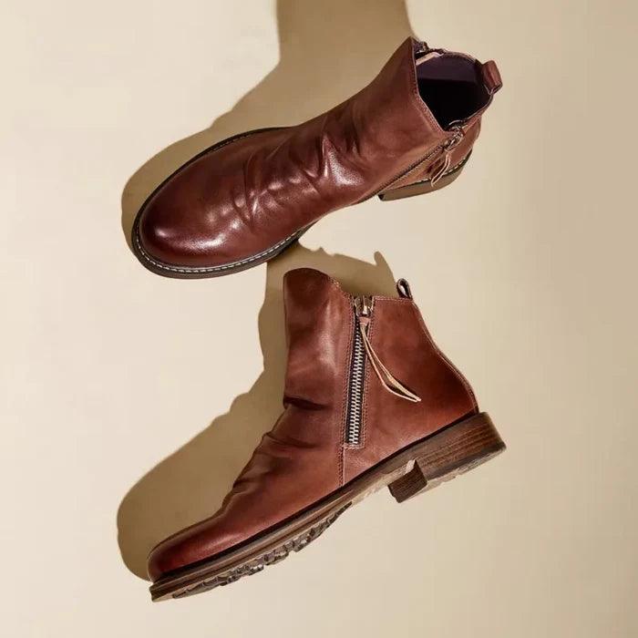 Bottines froncées zippées, vue 5