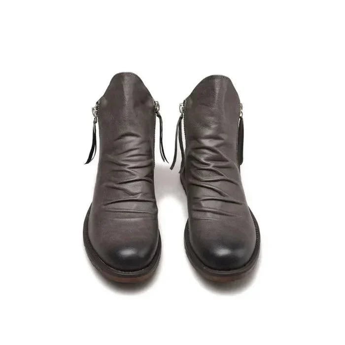Bottines froncées zippées, vue 9