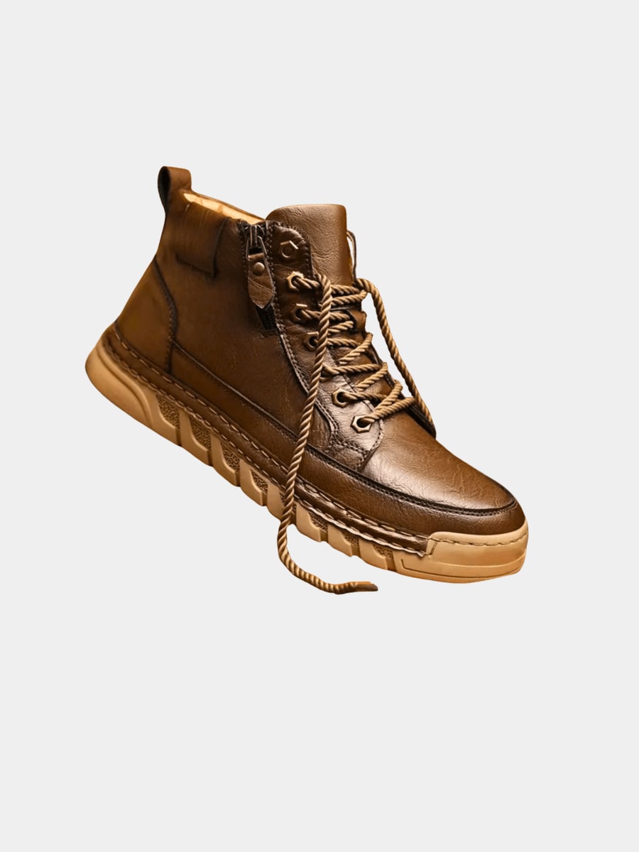 Bottines montantes en cuir, vue 1