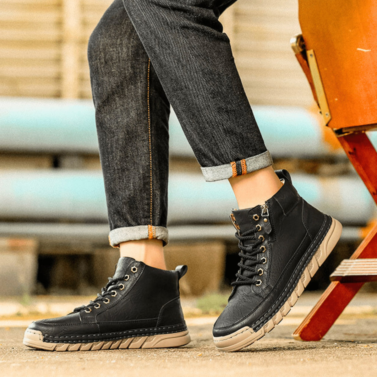 Bottines montantes en cuir, vue 11