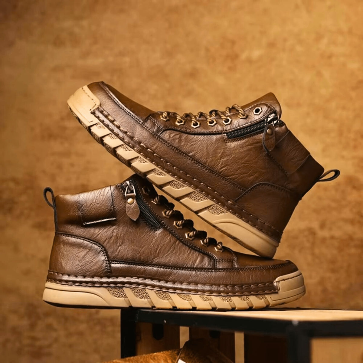 Bottines montantes en cuir, vue 4