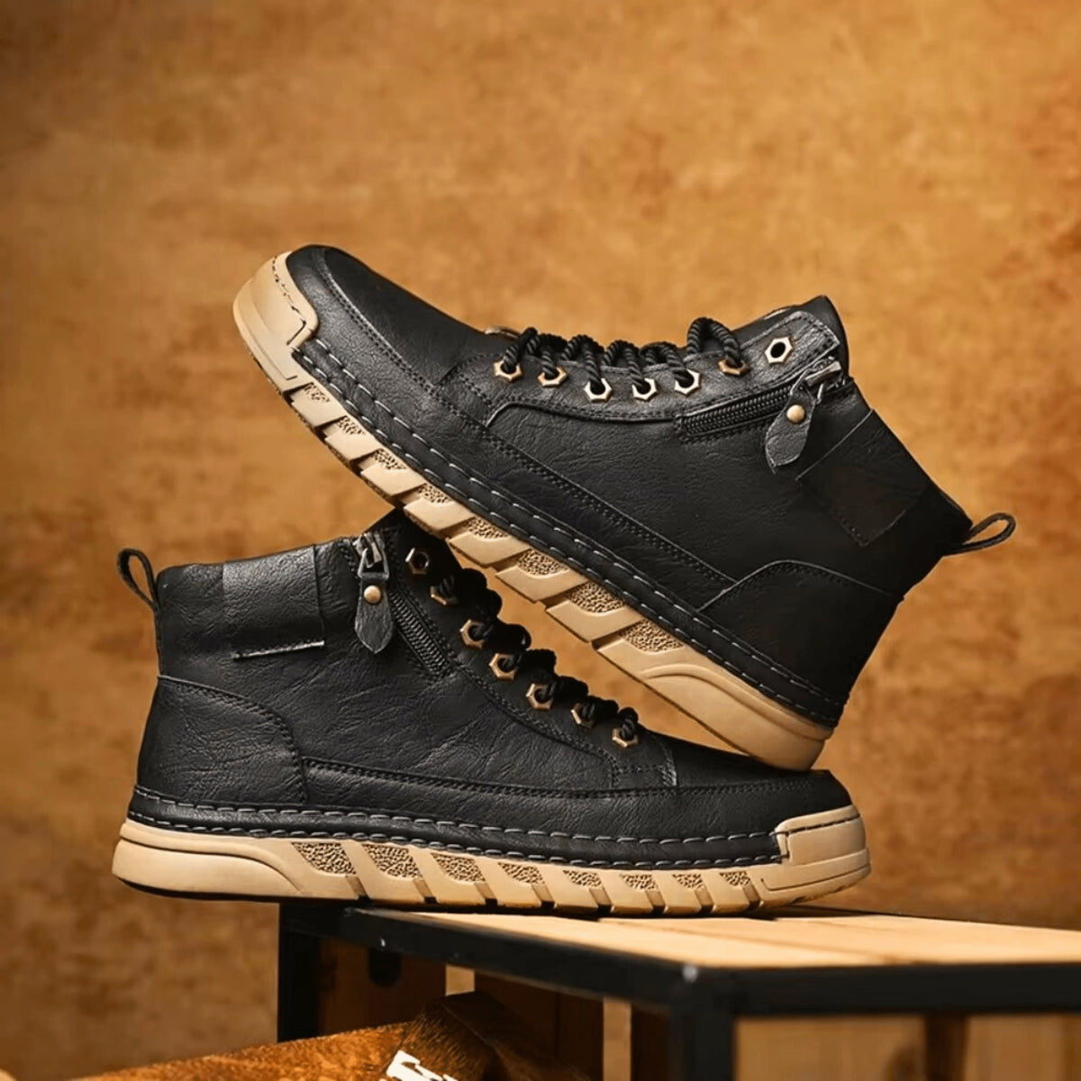 Bottines montantes en cuir, vue 6