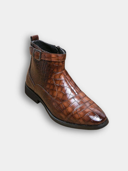 Bottines texturées à boucle, vue 1