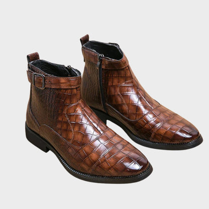 Bottines texturées à boucle, vue 8