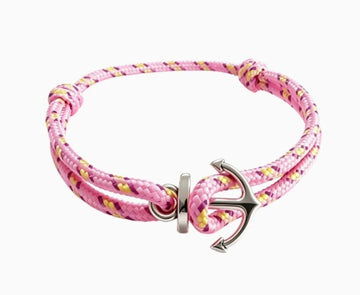 Bracelet cordon tressé à ancre