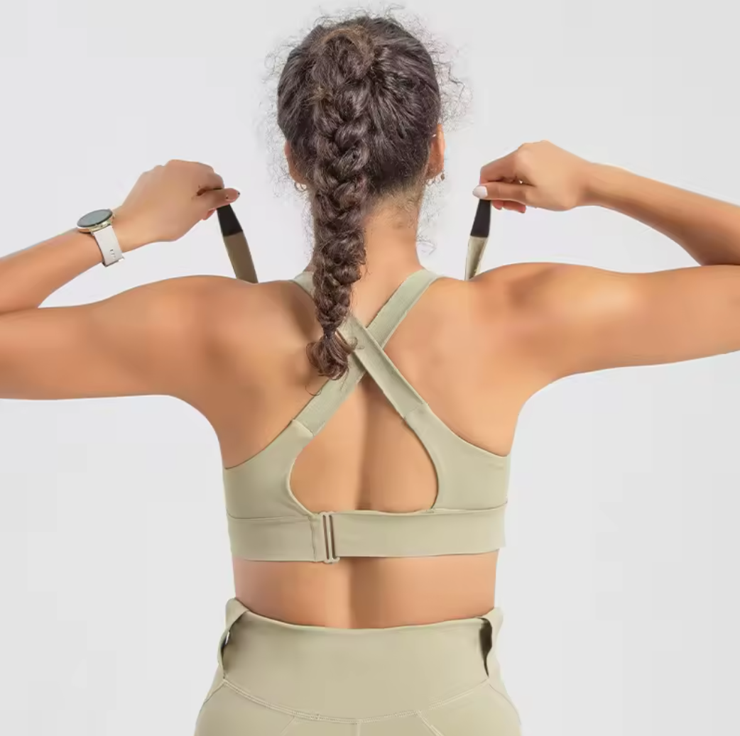 Brassière ajustable à fermeture devant, vue de dos