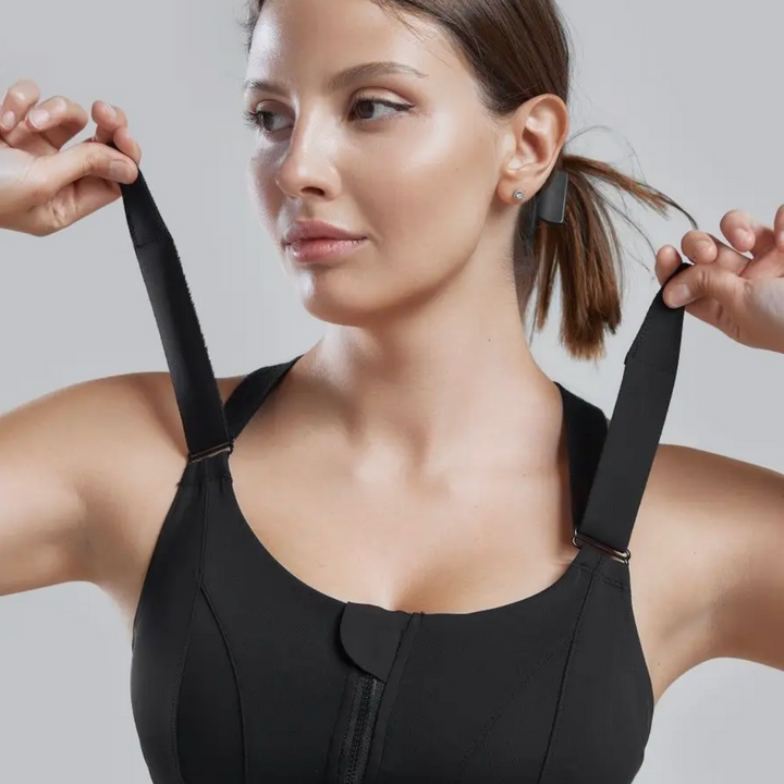 Brassière ajustable à fermeture devant, vue de face