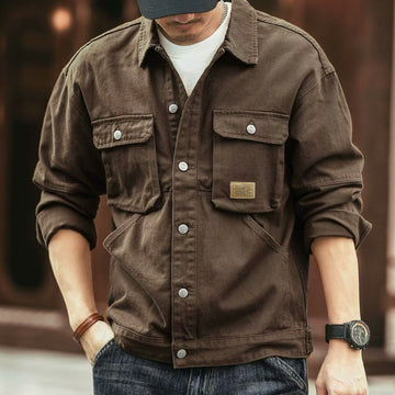 Veste en jean délavée