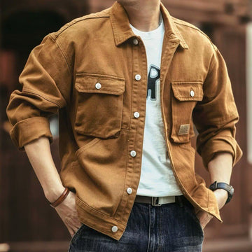 Veste en jean délavée