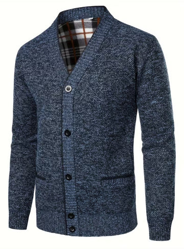 Cardigan à col V boutonné