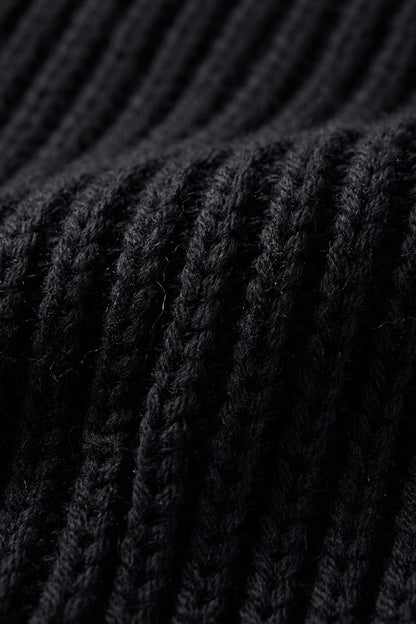 Cardigan côtelé sans boutons, détail de la maille côtelée