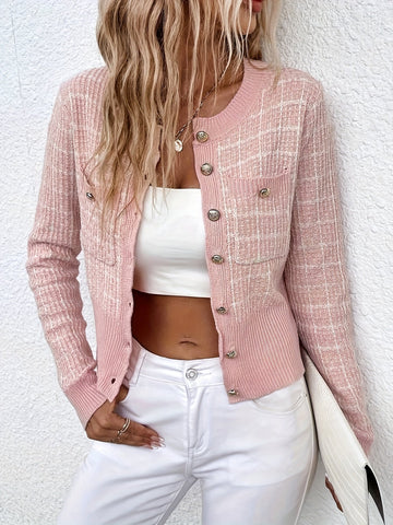 Cardigan court effet tweed