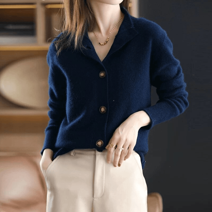 Cardigan en maille fine, vu de face