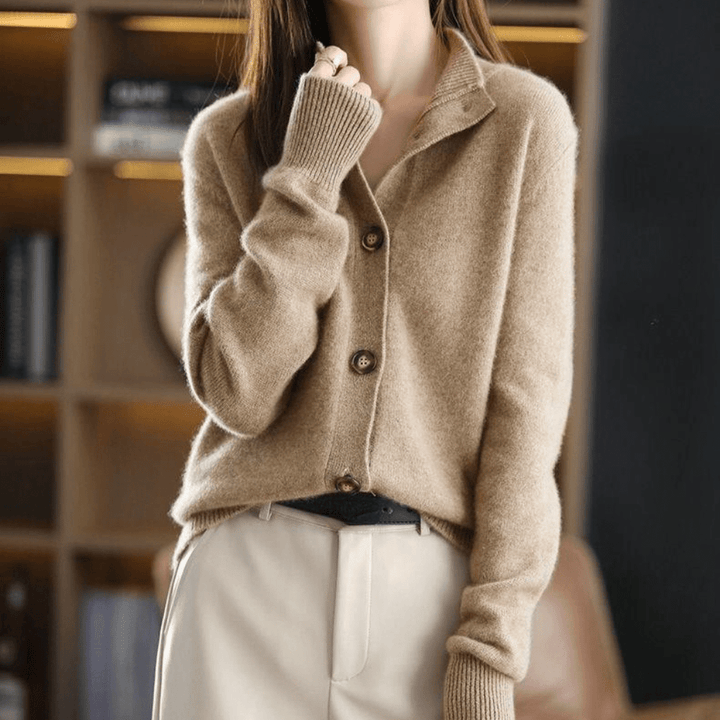 Cardigan en maille fine, vu de face