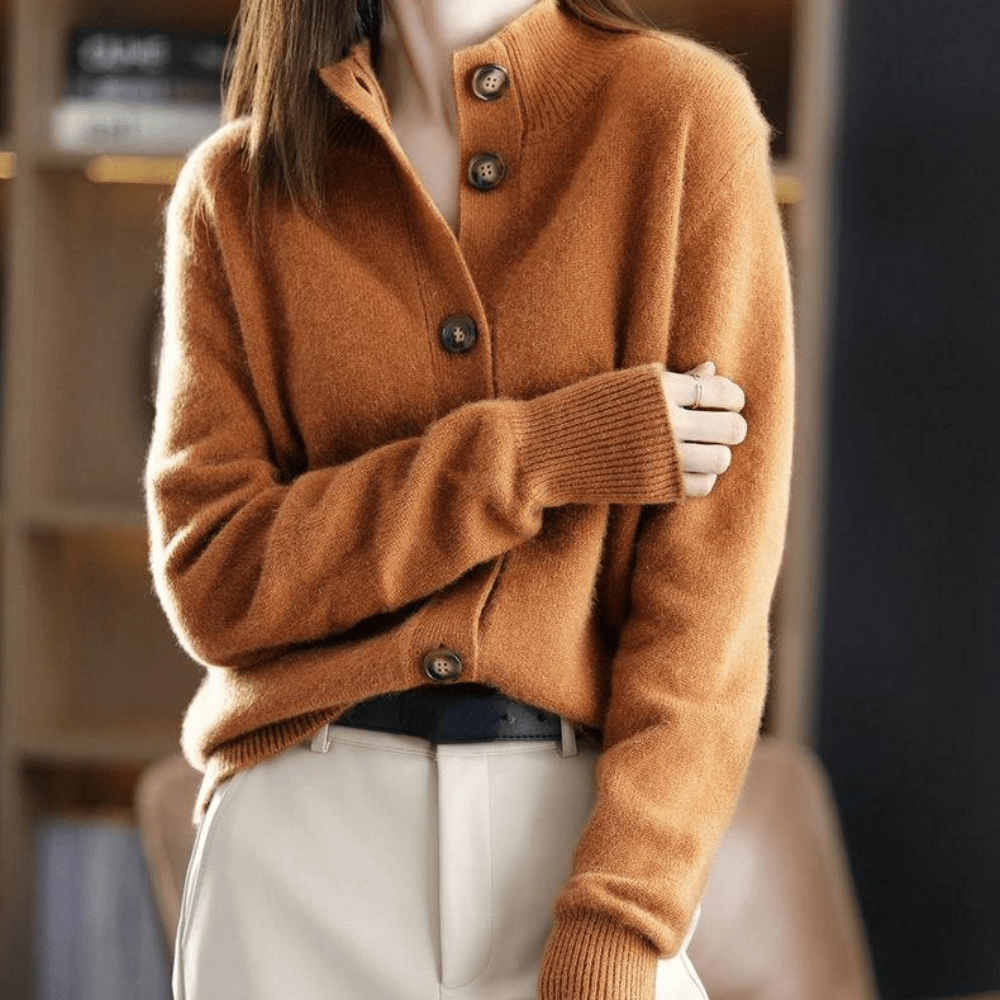Cardigan en maille fine, vu de face