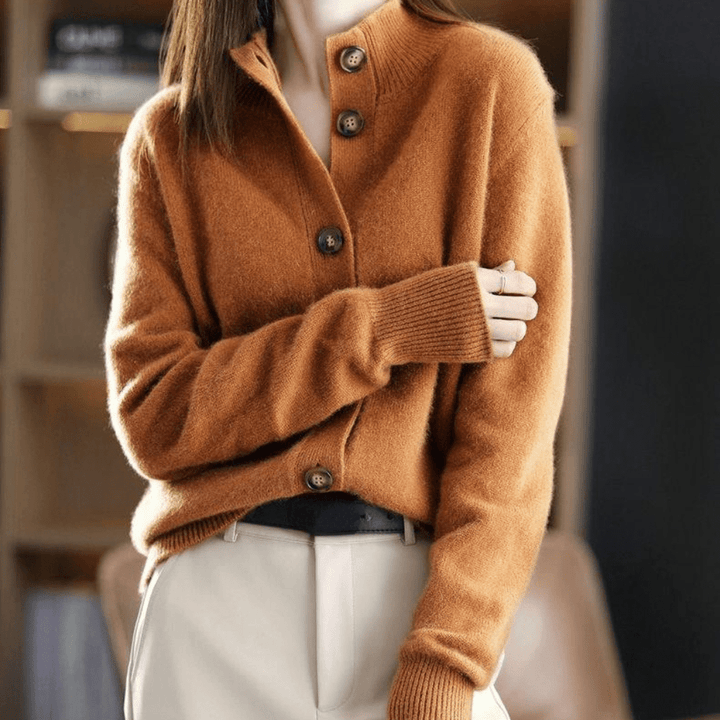 Cardigan en maille fine, vu de face