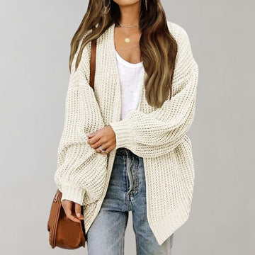 Cardigan ouvert grosse maille