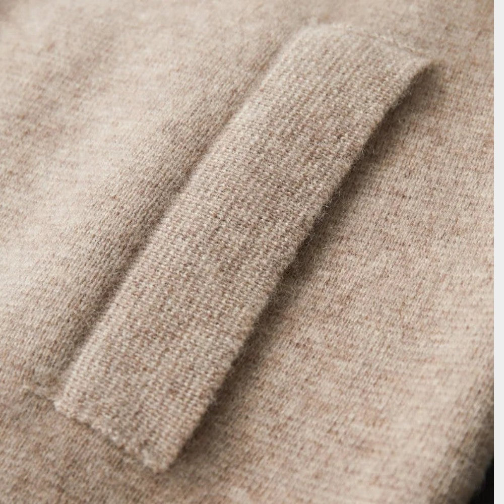 Cardigan zippé col chemise | By Old Money