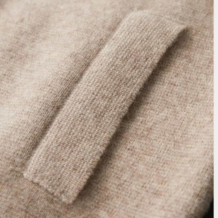 Cardigan zippé col chemise | By Old Money