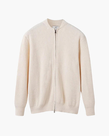 Cardigan zippé en maille
