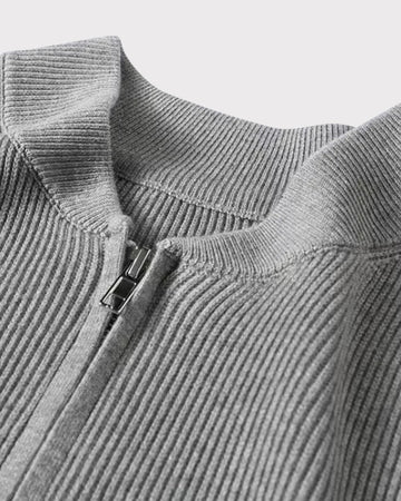 Cardigan zippé en maille