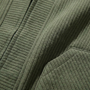 Cardigan zippé oversize à col en V