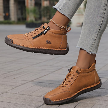 Chaussures lacées zippées