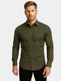 Chemise ajustée unie, vue 1