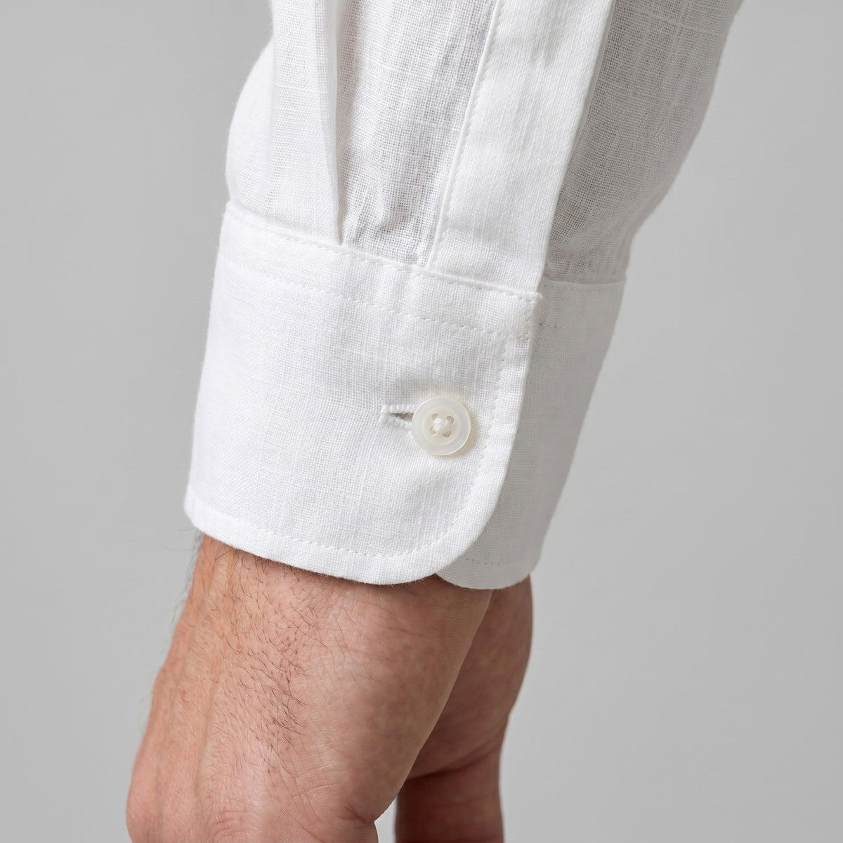 Chemise ample boutonnée à col, manchette