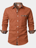 Chemise côtelée à carreaux, vue 1