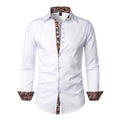 Chemise à finitions paisley, blanc