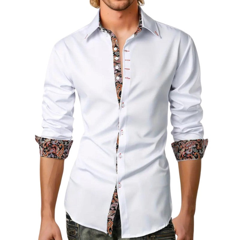 Chemise à finitions paisley, vue 5