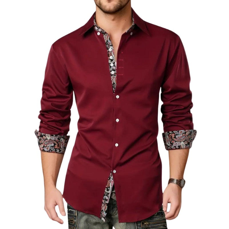 Chemise à finitions paisley, vue 8