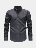 Chemise rayée col boutonné, vue 1
