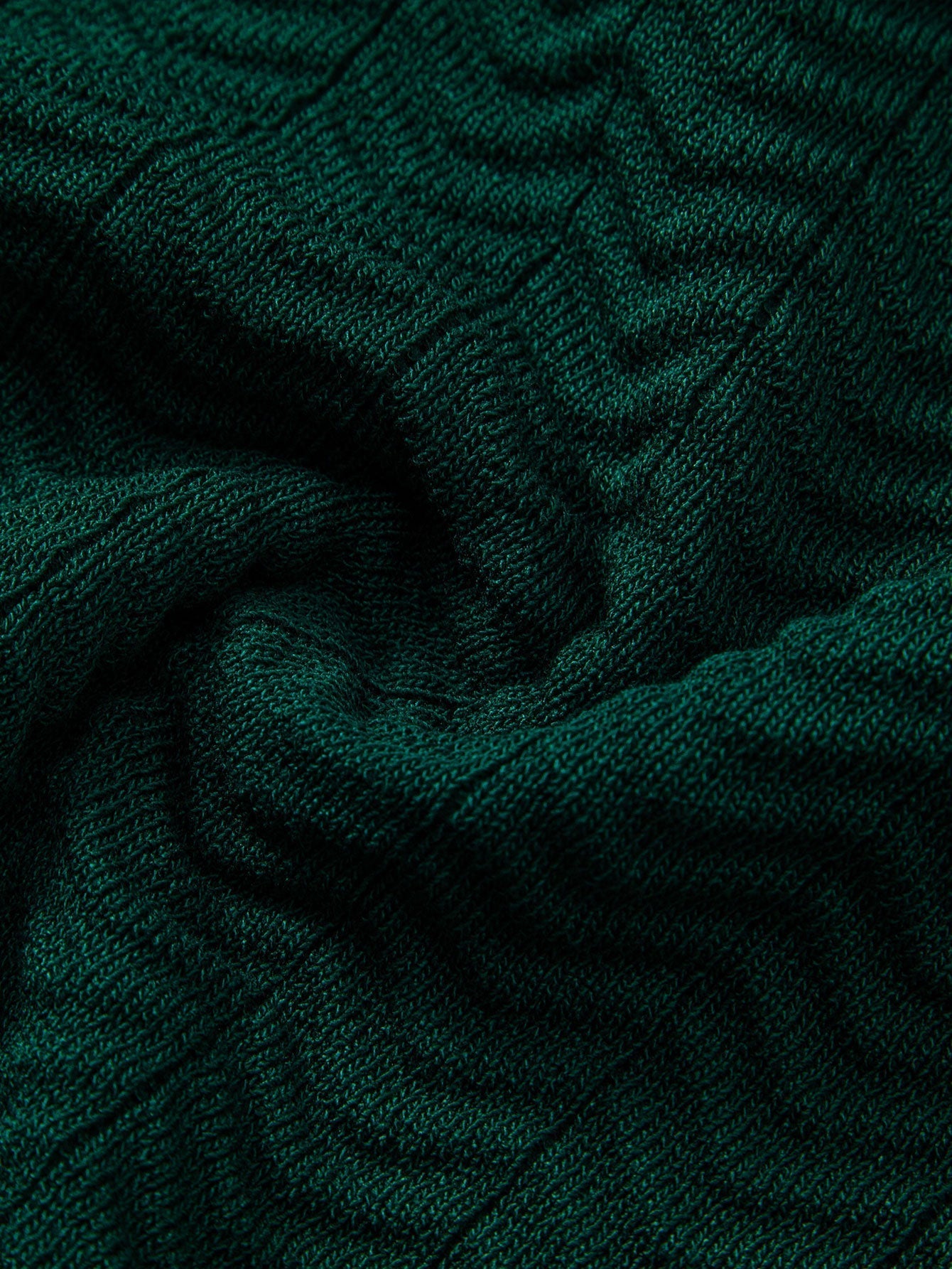 Chevron Knit Polo — forest green — By Old Money