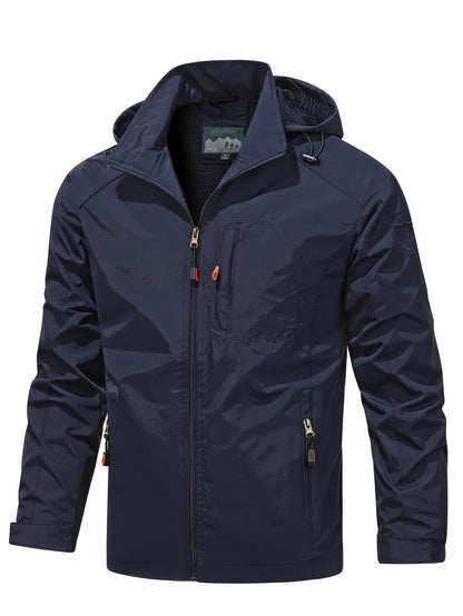 Veste légère à capuche, bleu marine