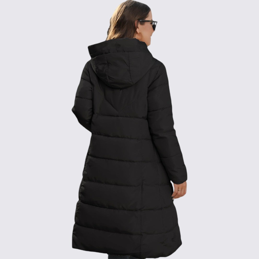 Doudoune longue à capuche pour femme, vue 5