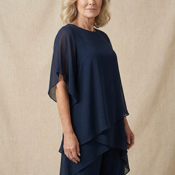 Ensemble en chiffon superposé