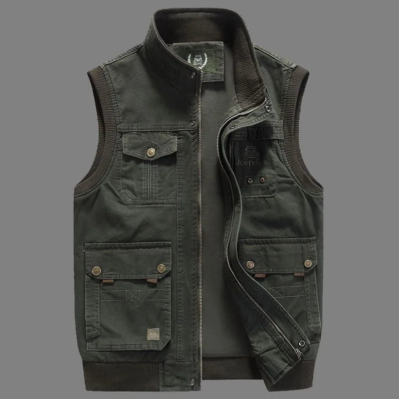 Gilet de plein air, vert foncé