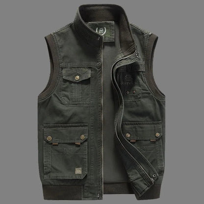 Gilet de plein air, vert foncé