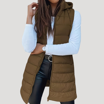 Gilet matelassé à capuche