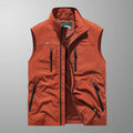 Gilet multipoches sans manches, rouille